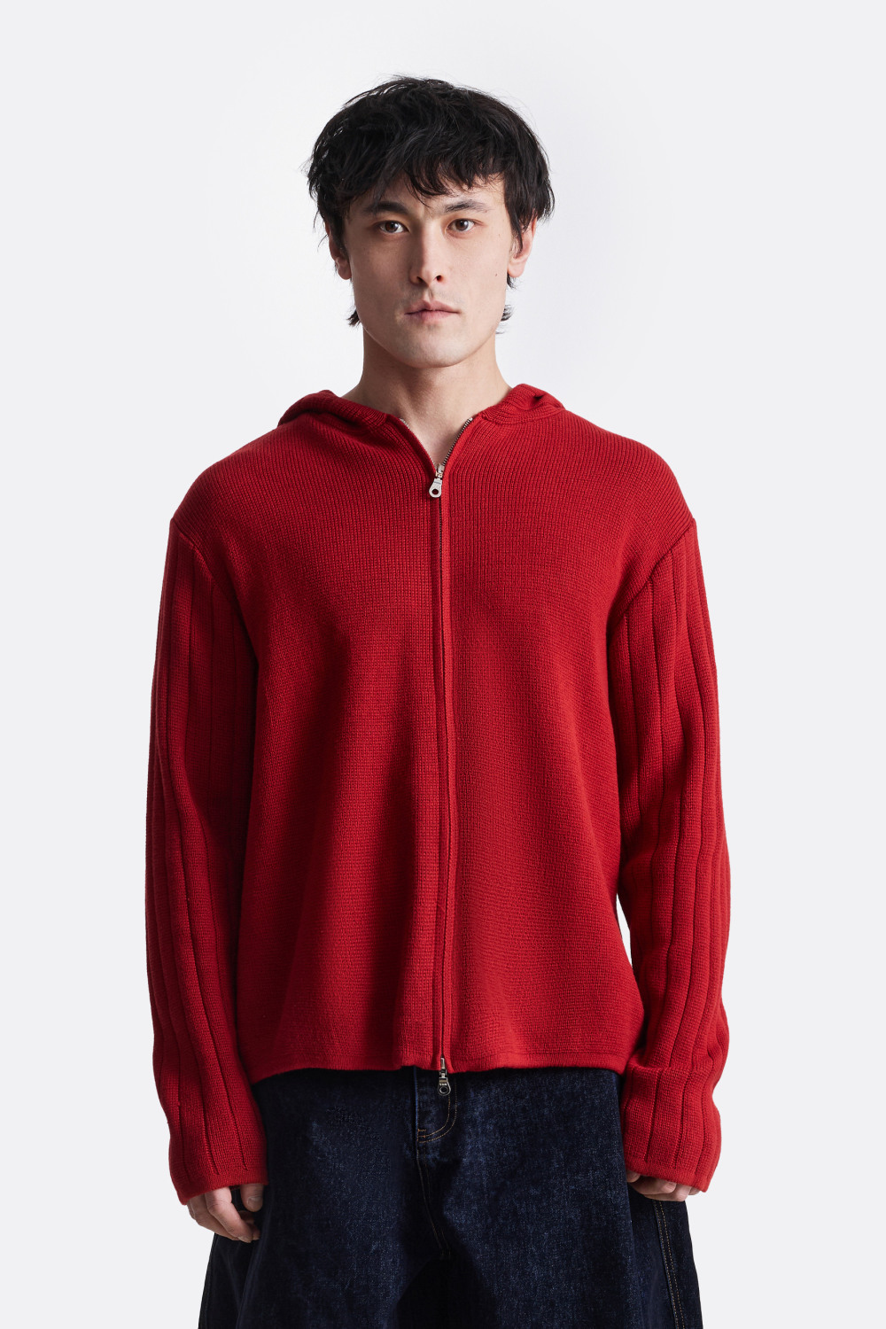 ​Вязаное зип-худи