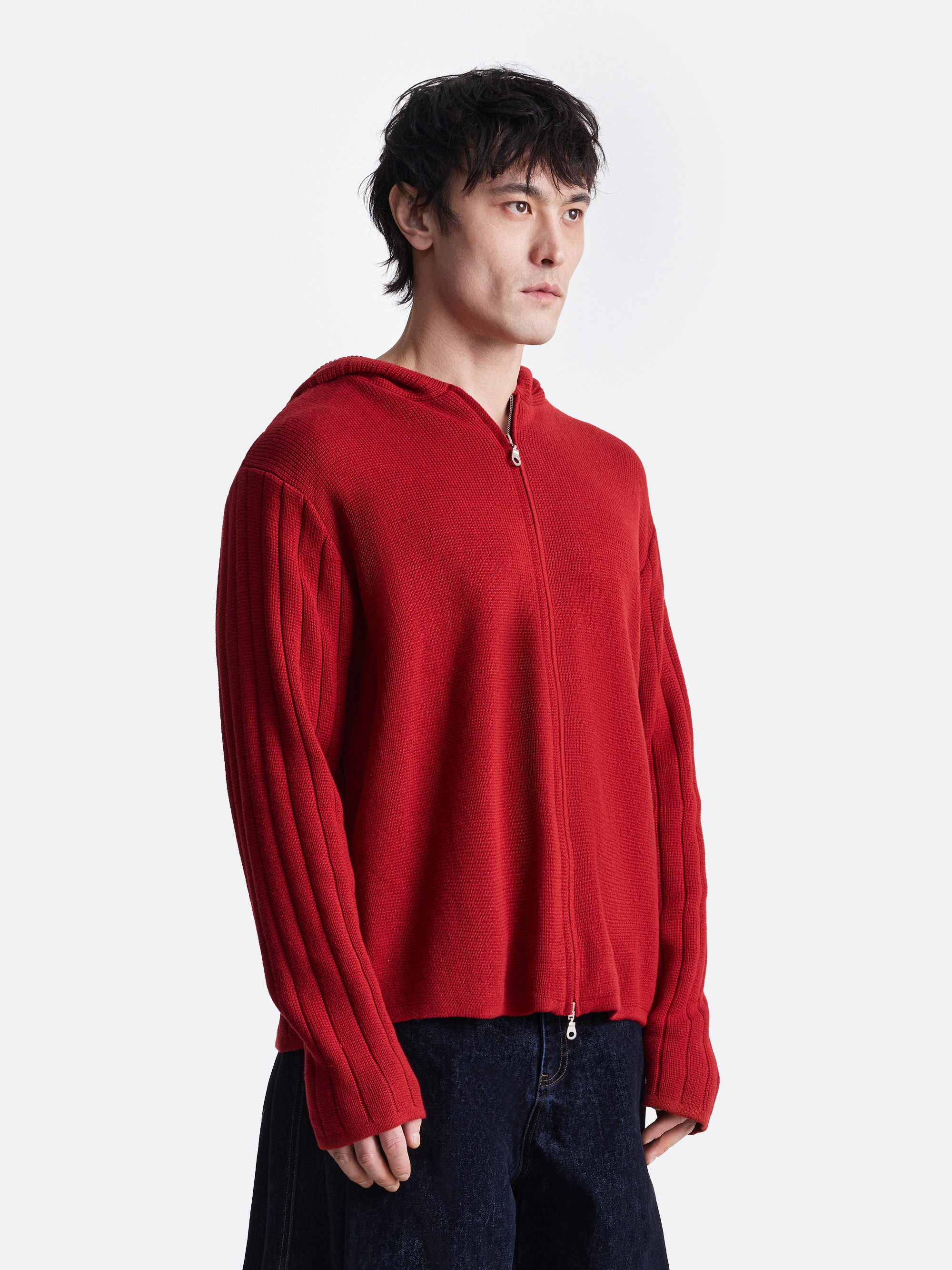 ​Вязаное зип-худи