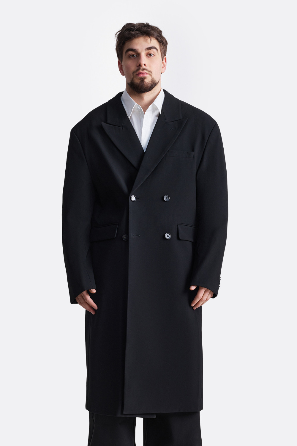 ​Двубортное пальто