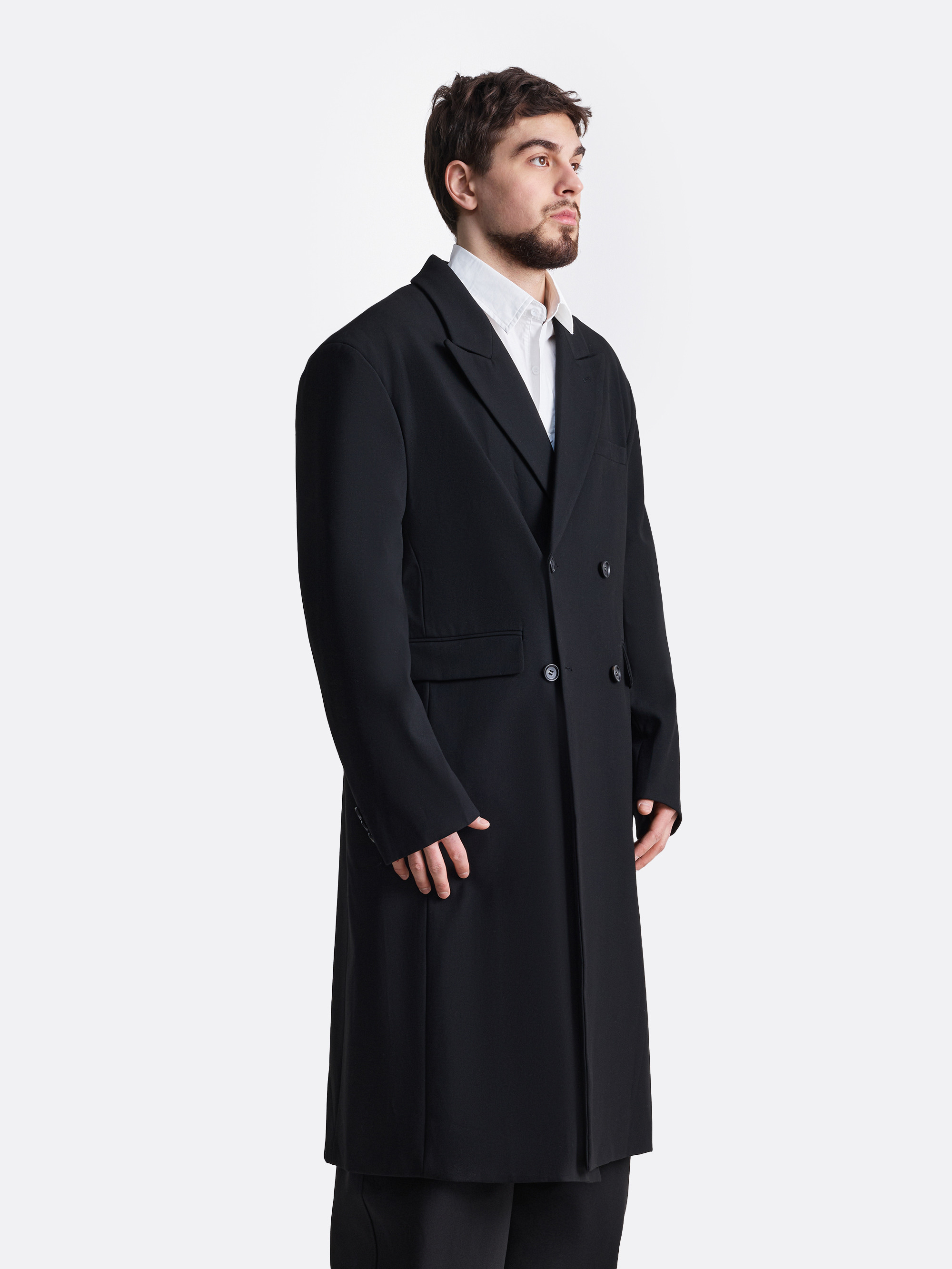 ​Двубортное пальто