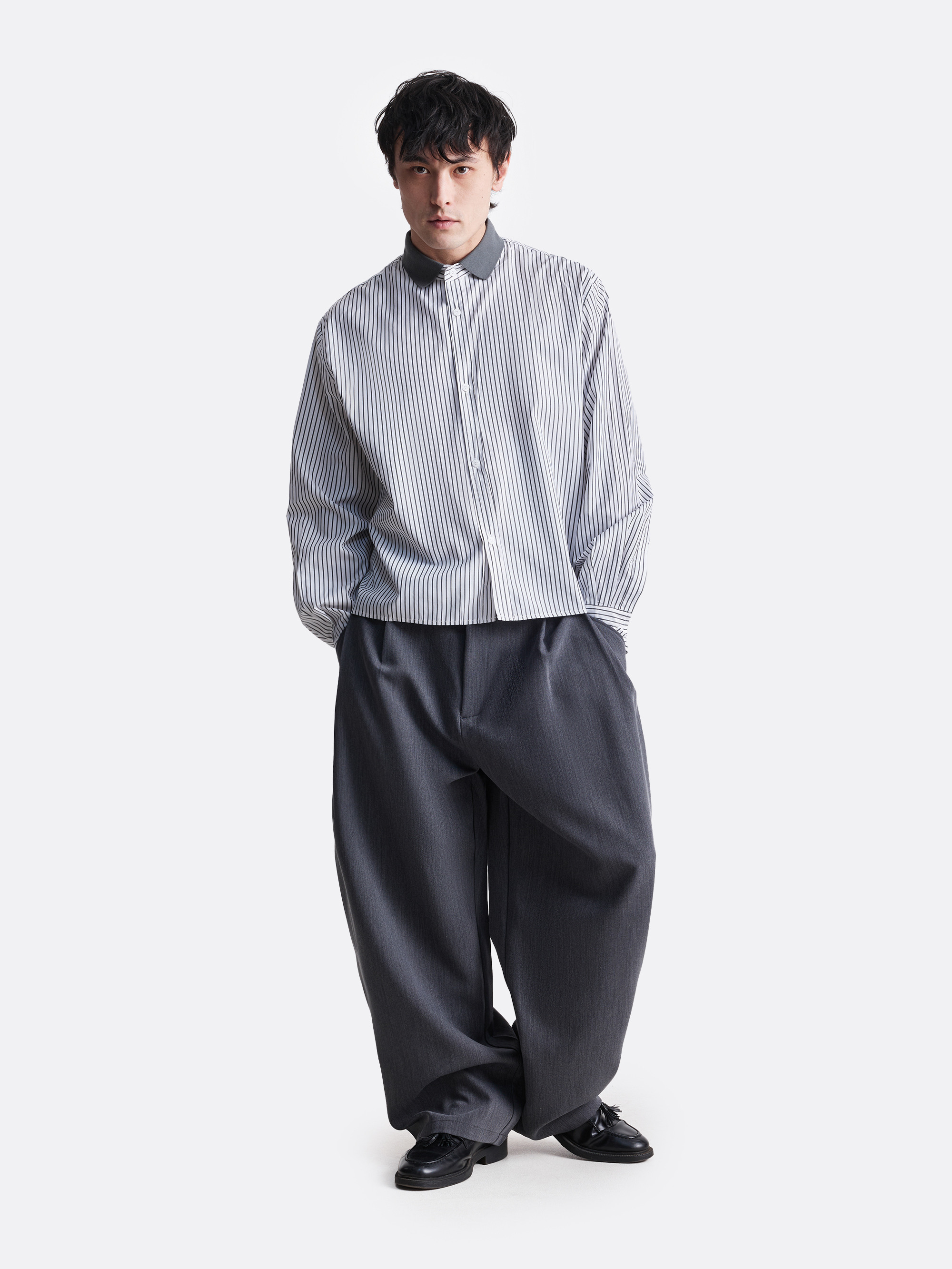 ​Рубашка в диагональную полоску