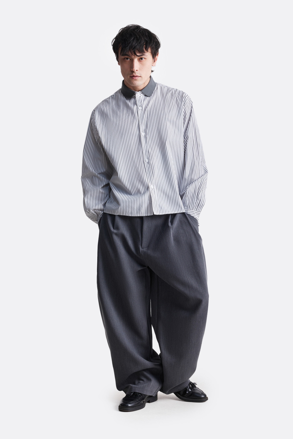 ​Рубашка в диагональную полоску