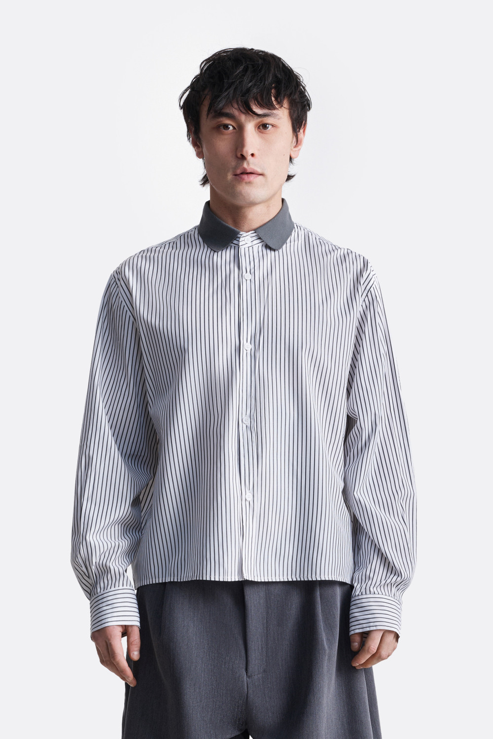 ​Рубашка в диагональную полоску